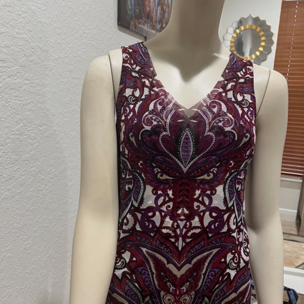 INC International Concepts Purple and White Blouse